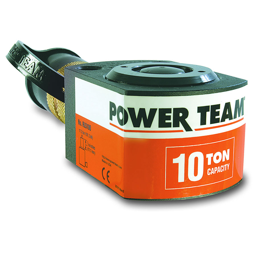 SPX FLOW Power Team RLS50 5 Ton Hydraulic Single Acting Low Profile Spring Return Cylinder, 9/16" Stroke